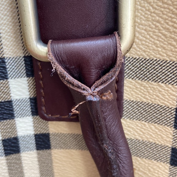 authentic burberry haymarket tote / shoulder bag - Picture 16 of 16